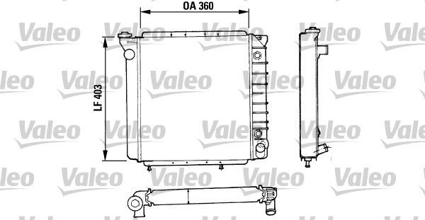 VALEO 810934: Kylare Aluminium, utan kylmedelsregulator