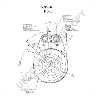 PRESTOLITE ELECTRIC 860504GB: Motorino avviamento 5,4KW