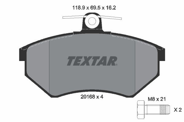 TEXTAR 89000600: Fék készlet, tárcsafék CERA TEC Ø: 256mm, belső hűtésű