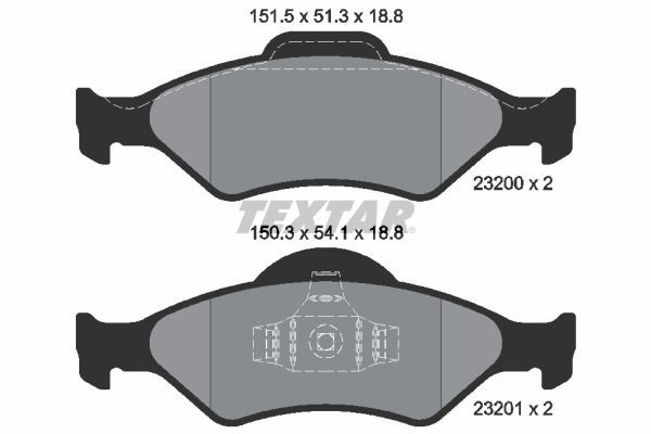 TEXTAR 89005700: Pidurikomplekt, ketaspidur CERA TEC Ø: 240mm, sisemine õhutus