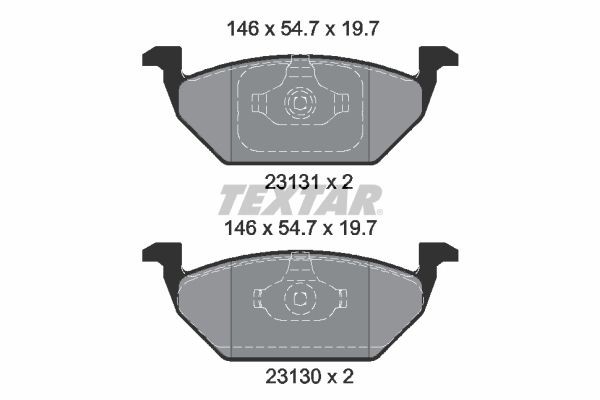 TEXTAR 89013500: Pidurikomplekt, ketaspidur CERA TEC Ø: 256mm, sisemine õhutus
