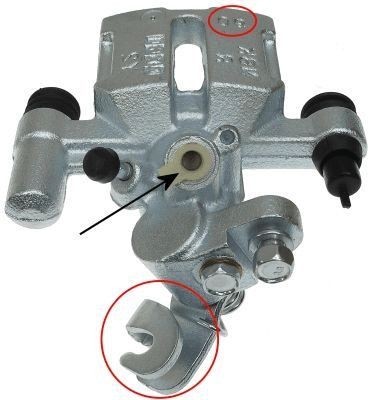 HELLA 8AC 355 380-331: Zacisk hamulca bez łącznika