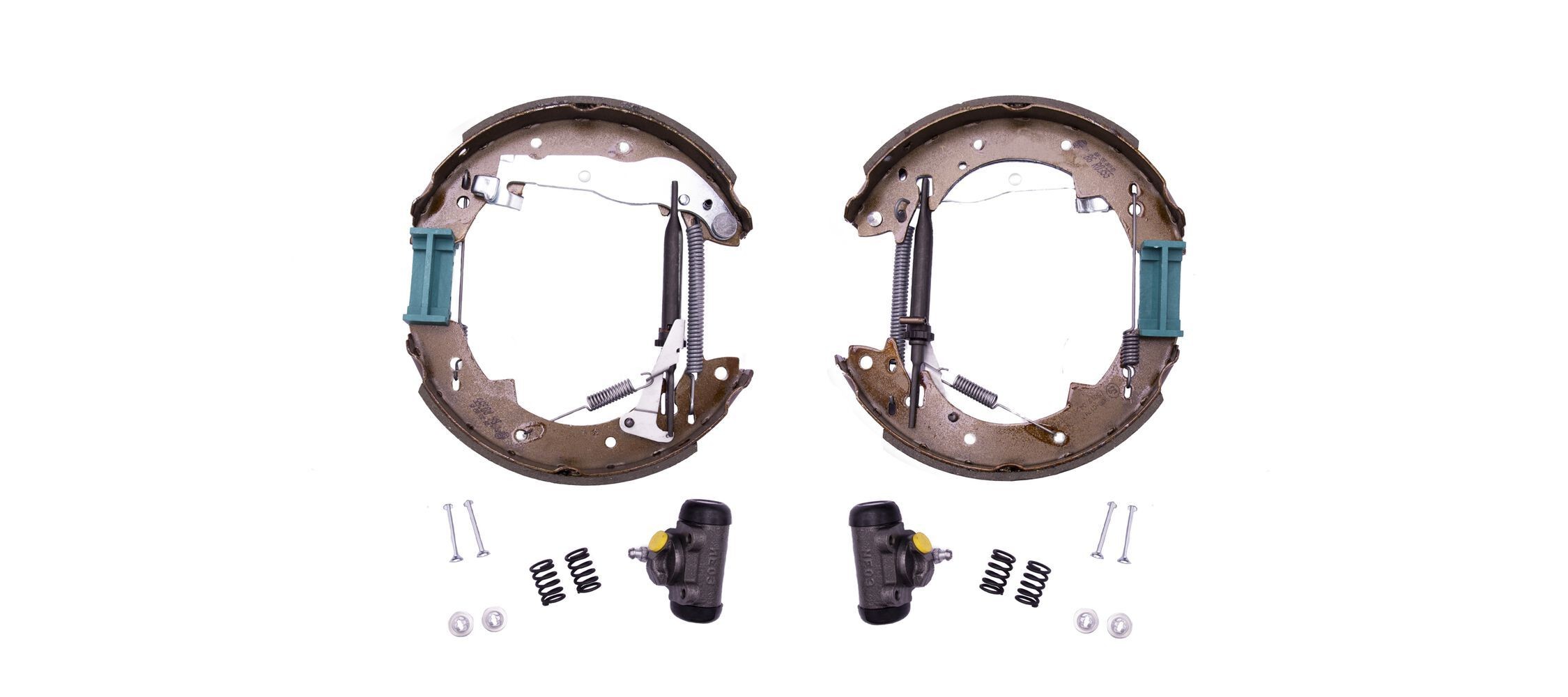 HELLA 8DB 355 003-851: Kit frenos, disco de tambor con cilindro de freno de rueda, con accionador Shoe Kit Pro