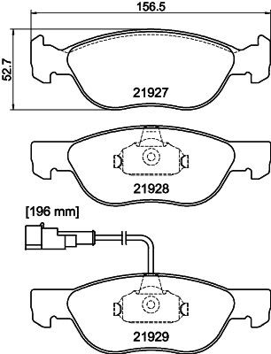HELLA PAGID 8DB 355 007-901: Bremseklodser