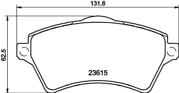 HELLA PAGID 8DB 355 009-761: Jarrupalat, levyjarru