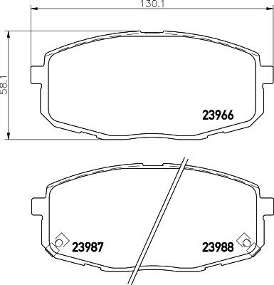HELLA PAGID 8DB 355 010-611: Piduriklotsid