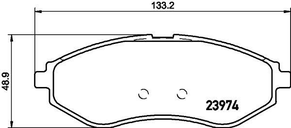 HELLA PAGID 8DB 355 011-251: Sada brzdových destiček, kotoučová brzda