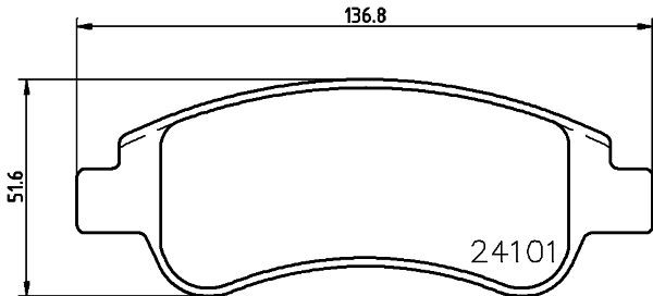 HELLA PAGID 8DB 355 011-521: Bremseklodser med tilbehør, med bremsecaliperskruer