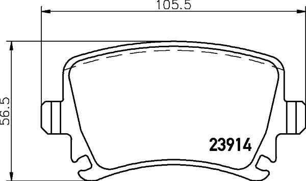HELLA PAGID 8DB 355 011-771: Plăcuțe de frână cu acceasorii, cu suruburi etrier