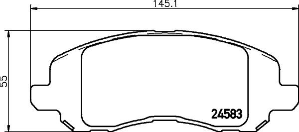 HELLA PAGID 8DB 355 013-491: Bremseklodser