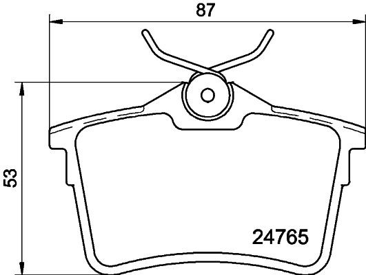HELLA PAGID 8DB 355 014-081: Pastilhas de travão com acessórios, com parafusos de pinça de travão