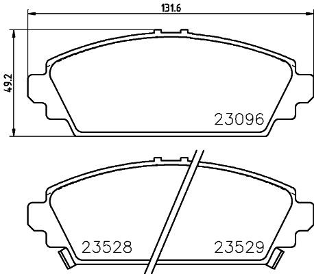 HELLA PAGID 8DB 355 017-261: Brzdové platničky