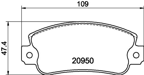 HELLA PAGID 8DB 355 018-991: Τακάκια φρένων
