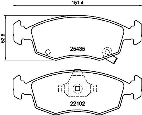 HELLA PAGID 8DB 355 021-751: Bremseklodser