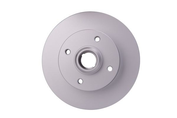 HELLA 8DD 355 101-661: Disco de freno Ø: 226mm, macizo, Ø: 226mm, revestido, con buje de rueda, sin cojinete rueda, sin perno de sujeción de rueda PRO