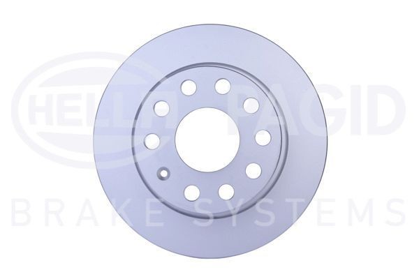 HELLA PAGID 8DD 355 109-601: Bremsscheibe PRO Ø: 253mm, voll, Ø: 253mm, beschichtet, ohne Radnabe, ohne Radlager, ohne Radbefestigungsbolzen