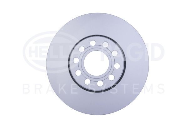 HELLA PAGID 8DD 355 109-621: Disco de freno PRO Ø: 288mm, ventilación externa, Ø: 288mm, revestido, sin buje de rueda, sin cojinete rueda, sin perno de sujeción de rueda