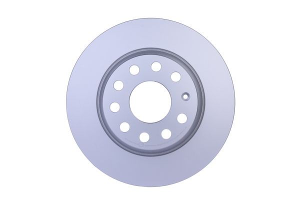 HELLA 8DD 355 112-141: Disco de freno Ø: 282mm, macizo, Ø: 282mm, revestido, sin buje de rueda, sin cojinete rueda, sin perno de sujeción de rueda PRO