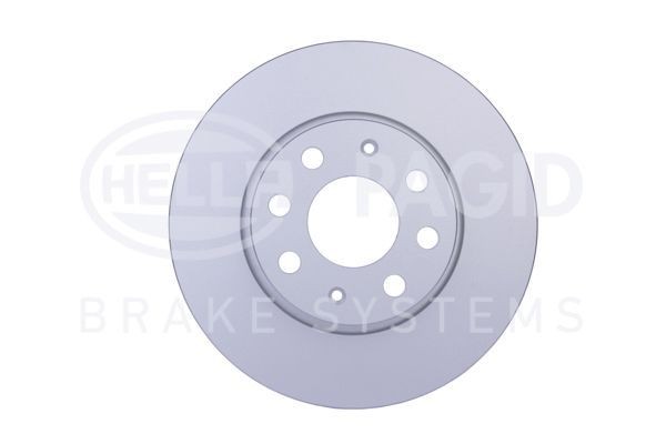 HELLA PAGID 8DD 355 114-351: Bremseskive PRO Ø: 257mm, fuldstændigt, Ø: 257mm, coatet, uden hjulnav, uden hjullejer, uden hjulbolte