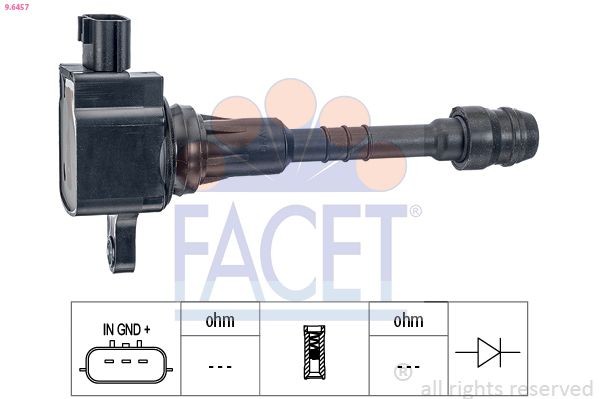 FACET 9.6457: Запалителна бобина OE Equivalent