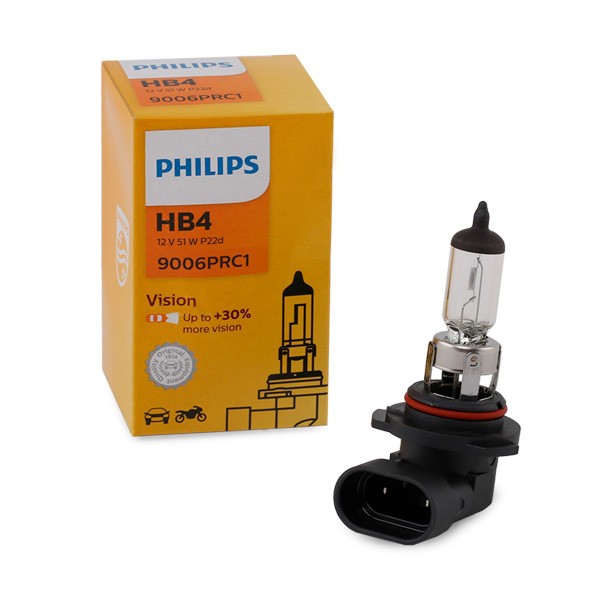 PHILIPS 9006PRC1: Λυχνία, μεγάλα φώτα 12V, 51W, HB4 Vision