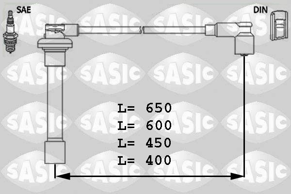 SASIC 9286010: Kit cavi candele