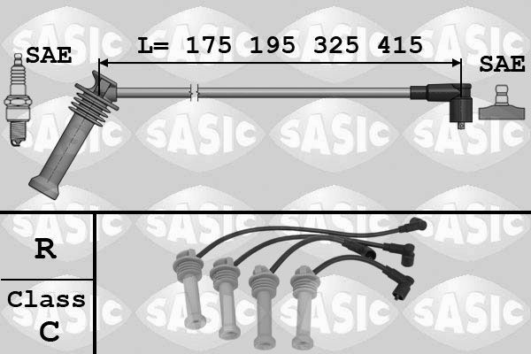 SASIC 9286031: Kit de câbles d'allumage