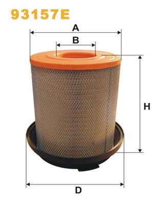 WIX FILTERS 93157E: Gaisa filtrs