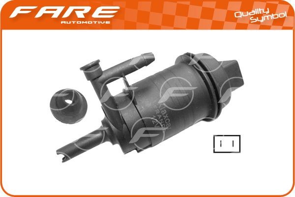 FARE SA 9728: Pompa de apa, spalare parbriz 12V, pentru sistem de curatare parbriz