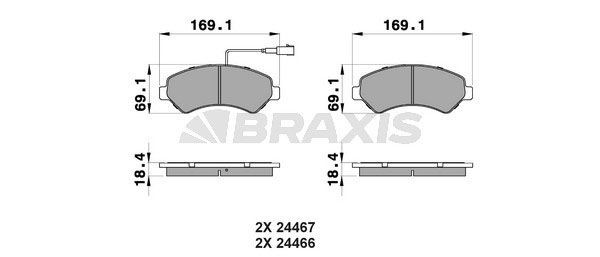 BRAXIS AB0111: Piduriklotsid