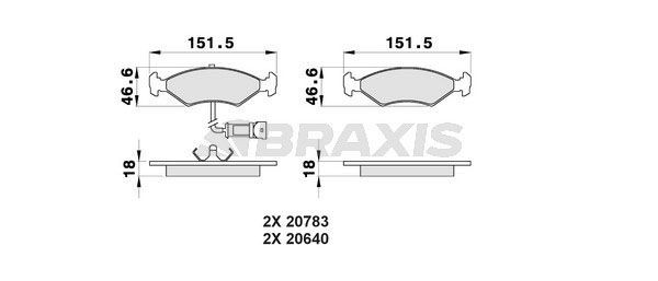 BRAXIS AB0169: Piduriklotsid