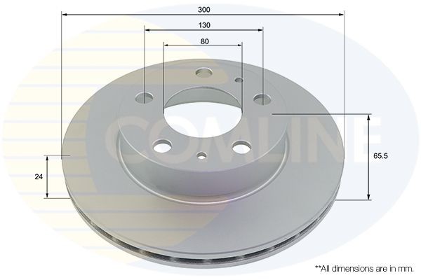 COMLINE ADC1536V: Piduriketas Comline Ø: 300mm, sisemine õhutus, Ø: 300mm, kaetud