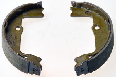 DENCKERMANN B120040: Zestaw szczęk hamulcowych Oś tylna, 160[mm]