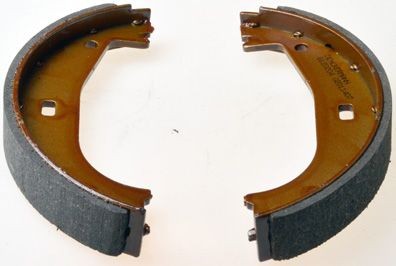 DENCKERMANN B120204: Zestaw szczęk hamulcowych, hamulec postojowy 161[mm]