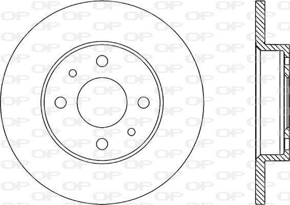 OPEN PARTS BDA1144.10: Brzdový kotouč R: 241mm, plný, R: 241mm