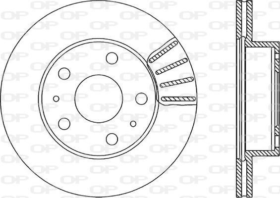OPEN PARTS BDA1152.20: Piduriketas Esisild, Ø: 300mm, õhutusega, Ø: 300mm