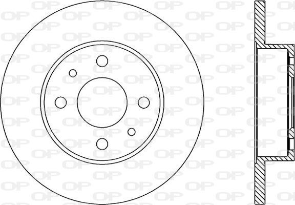OPEN PARTS BDA1229.10: Bremžu diski Priekšējais tilts, Ø: 241mm, pilnīgi, Ø: 241mm
