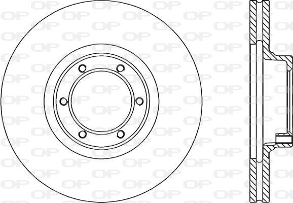 OPEN PARTS BDA1440.20: Piduriketas Esisild, Ø: 252,5mm, õhutusega, Ø: 252,5mm