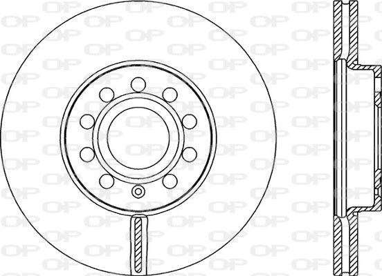 OPEN PARTS BDA2151.20: Piduriketas Esisild, Ø: 288mm, õhutusega, Ø: 288mm, koos kruvidega