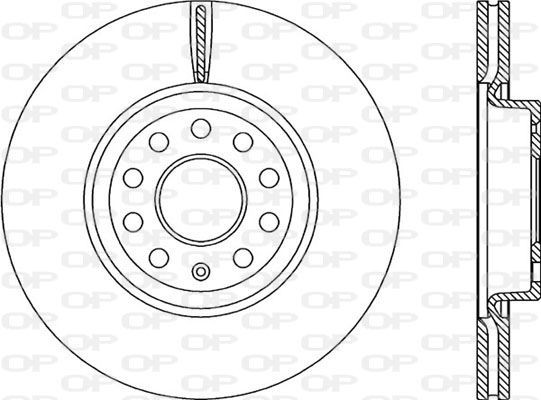 OPEN PARTS BDA2207.20: Piduriketas Esisild, Ø: 312mm, õhutusega, Ø: 312mm, koos kruvidega