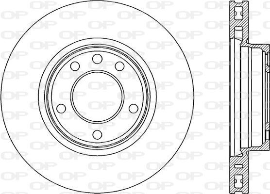 OPEN PARTS BDR2300.20: Piduriketas Esisild, paremal, Ø: 329,7mm, õhutusega, Ø: 329,7mm, värvitud