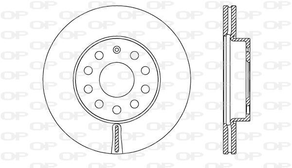 OPEN PARTS BDR2722.20: Piduriketas Esisild, Ø: 276mm, õhutusega, Ø: 276mm, värvitud, koos kruvidega