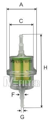 MFILTER BF 02: Brændstof-filter