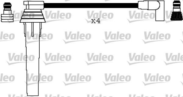 VALEO 346185: Augstsprieguma vadu komplekts Silikons, 245mm