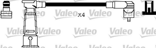 VALEO 346215: Süütesüsteemikomplekt Silikoon, 670mm