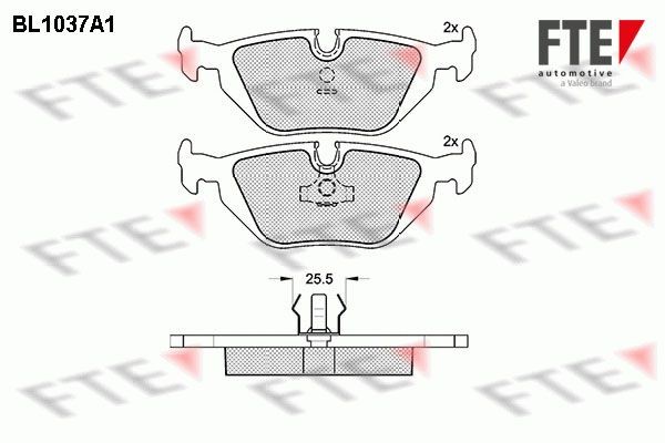 FTE BL1037A1: Piduriklotsid