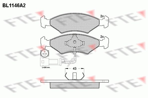 FTE BL1146A2: Piduriklotsid