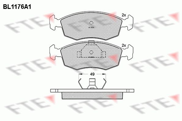 FTE BL1176A1: Piduriklotsid