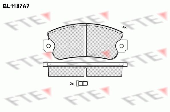 FTE BL1187A2: Piduriklotsid