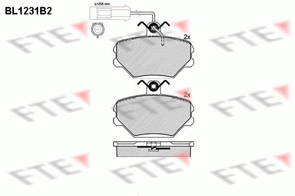FTE BL1231B2: Bremseklodser